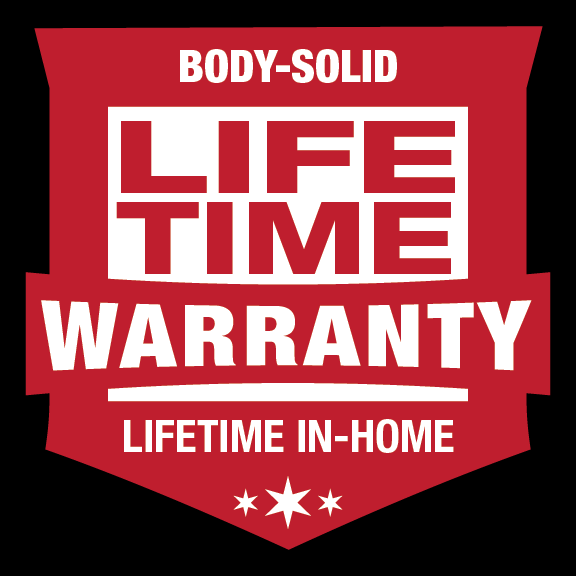 Body-Solid In-Home Lifetime Warranty Badge