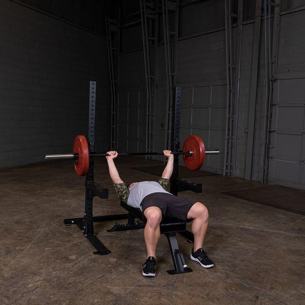 Body-Solid (SFB125) Pro Clubline Flat Bench w/ Optional Squat Stands