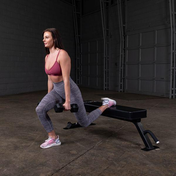 Body-Solid Weight Training Bench During Dumbbell Lunge