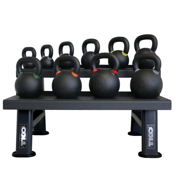 TKO Kettlebell Display Rack with Optional Cast Iron Kettlebells