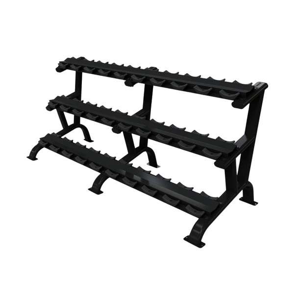 Troy 3-Tier Saddle Dumbbell Rack w/ Black Matte Finish