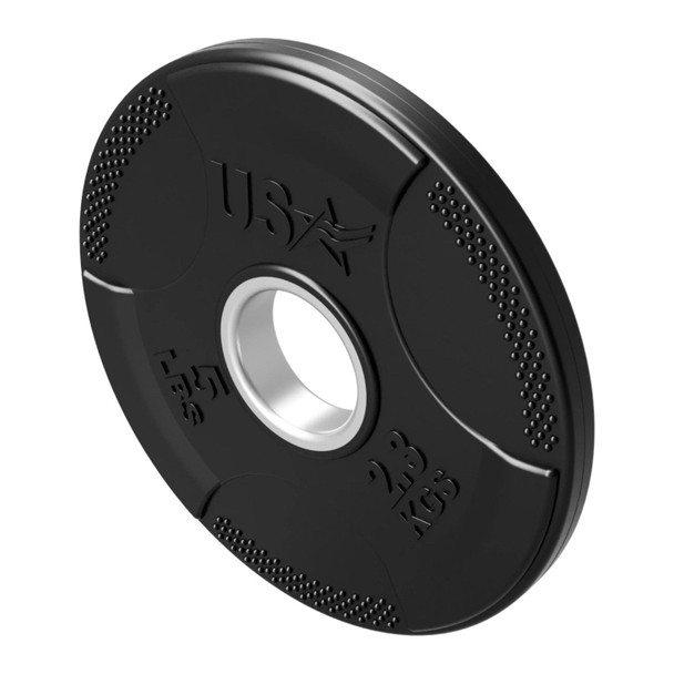 Troy USA Sports Rubber-Coated Olympic Set - 2.5 lb Solid Plate Design