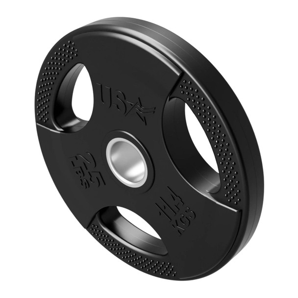 USA Sports 25 lb Rubber Olympic Grip Plate