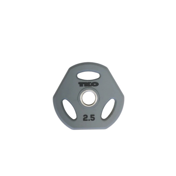 TKO 2.5 lb Gray Urethane Change Plate for Cardio Workouts