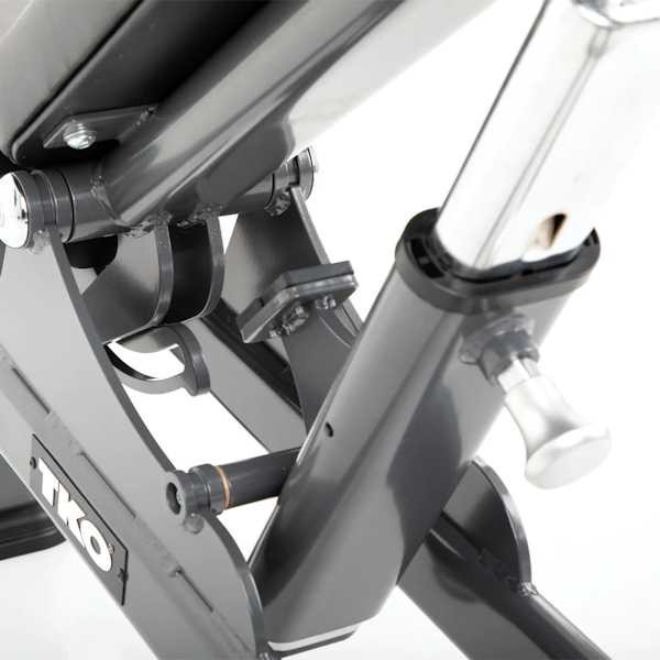 TKO Ladder-Style Workout Bench Showing Back Pad Adjustment