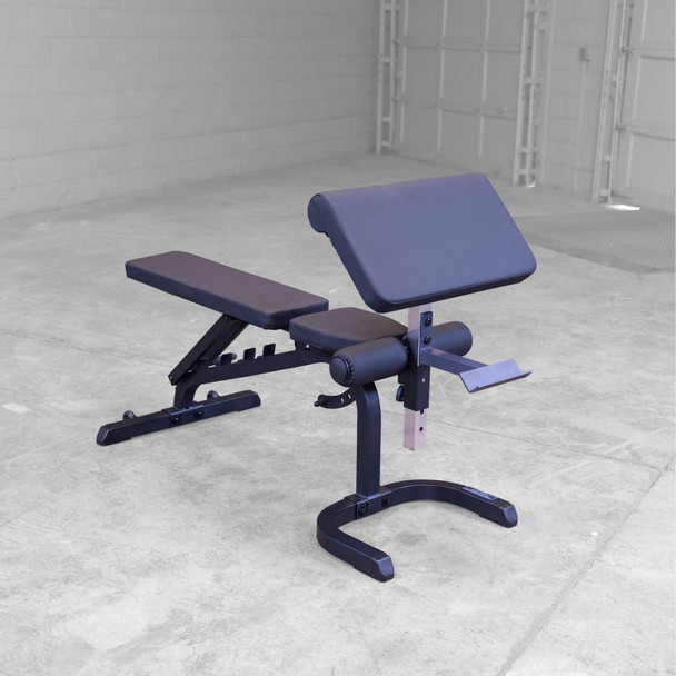 Body-Solid (GFID31B) FID Weight Bench w/ Preacher Attachment Option