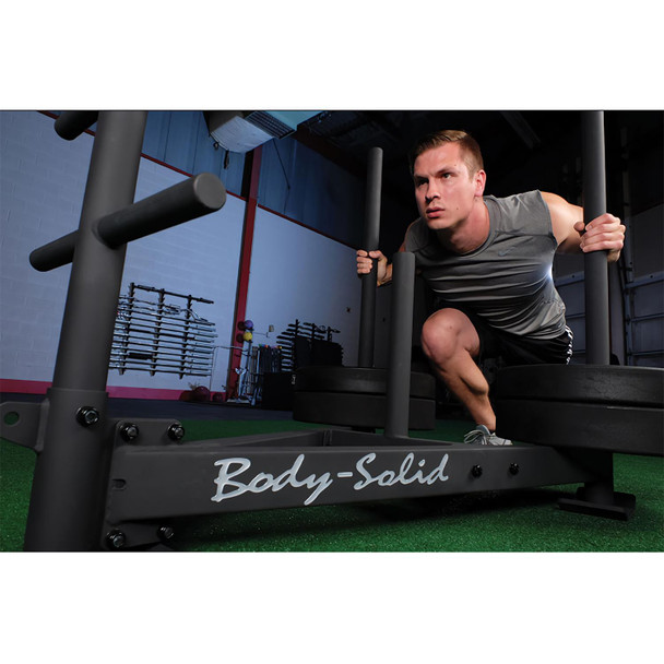 Body-Solid Athletic Conditioning Sled During Facility Push Workout