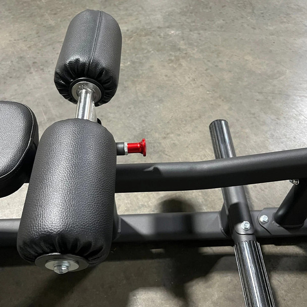 TKO (8801-BK) Lat Pull/Mid Row Machine - Adjustable Leg Hold Down Close View