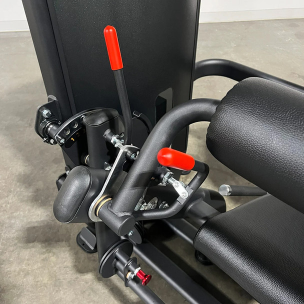 TKO (8806-BK) Leg Extension/Curl Machine - Range of Motion Adjustment Close View