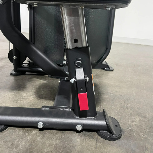 TKO (8803-BK) Bicep/Tricep Machine - Seat Height Adjustment Close View