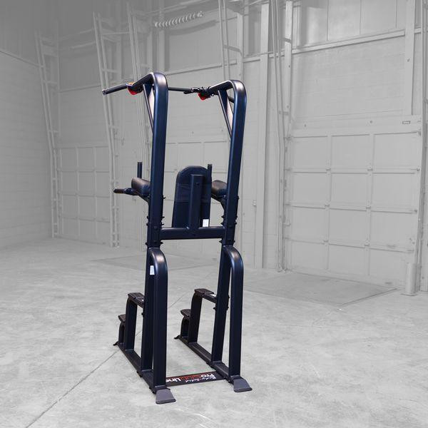 Body-Solid Multi-Exercise Tower Showing Rear Frame and Back Pad