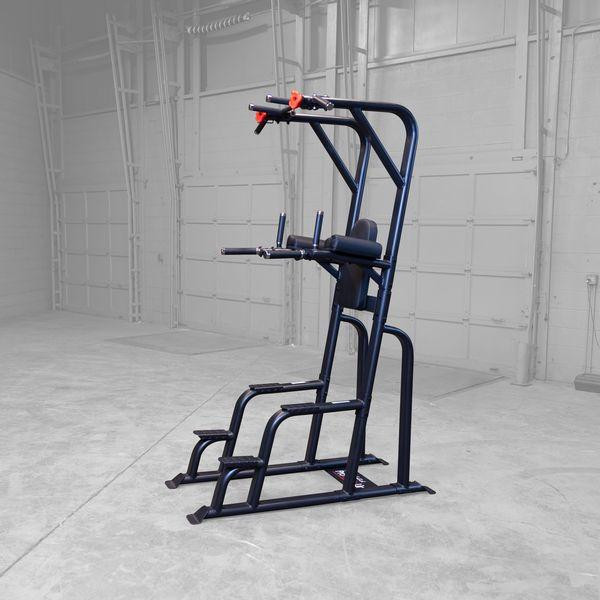 Body-Solid Pull-Up and Dip Unit with Padded Arm Supports