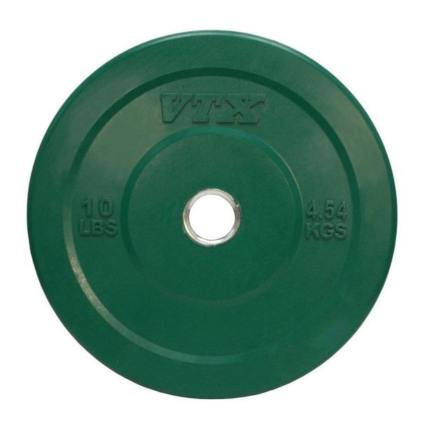 Troy VTX 10 lb Green Solid Rubber Weight Plate