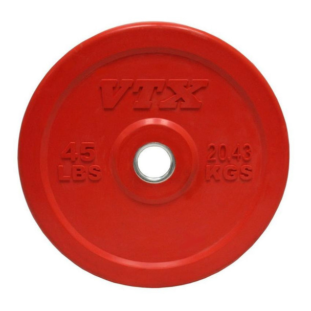 Troy VTX 45 lb Red Bumper Plate