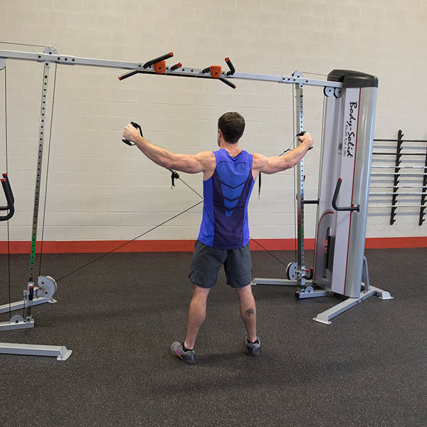 Body-Solid (S2CCO) Gym Cable Machine - Rear Delt Exercise