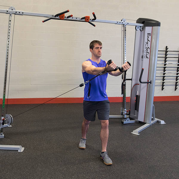 Body-Solid Series II Cable Cross (S2CCO) - Upper Chest Cable Exercise