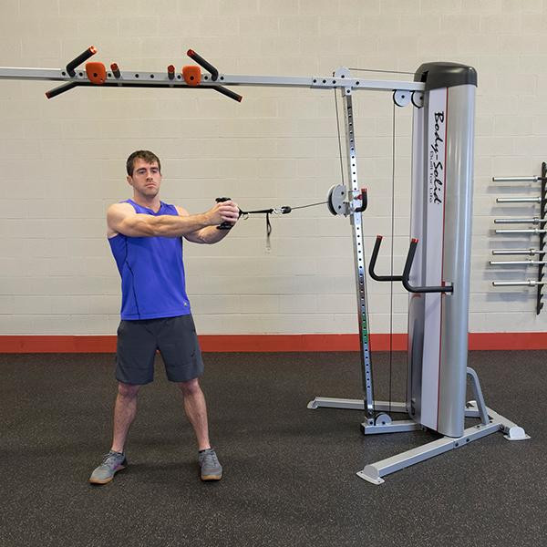 Body-Solid Cable Workout Machine (S2CCO) - Abdominal Trunk Twist Exercise