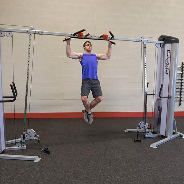 Body-Solid Dual Cable Machine (S2CCO) - Wide Grip Pull-Up Exercise
