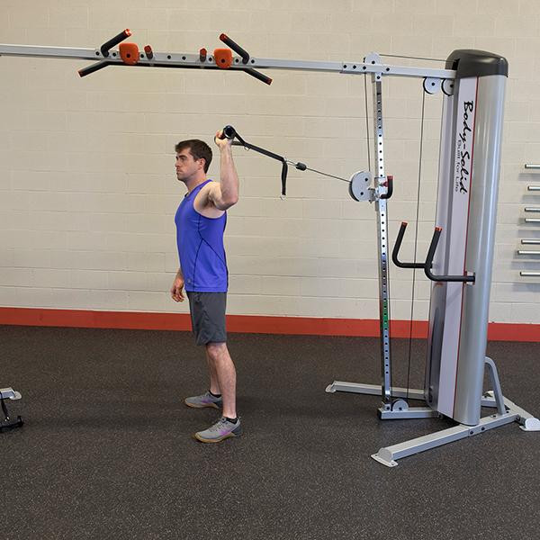 Body-Solid Adjustable Cable Crossover (S2CCO) - Shoulder Rotator Cuff Exercise