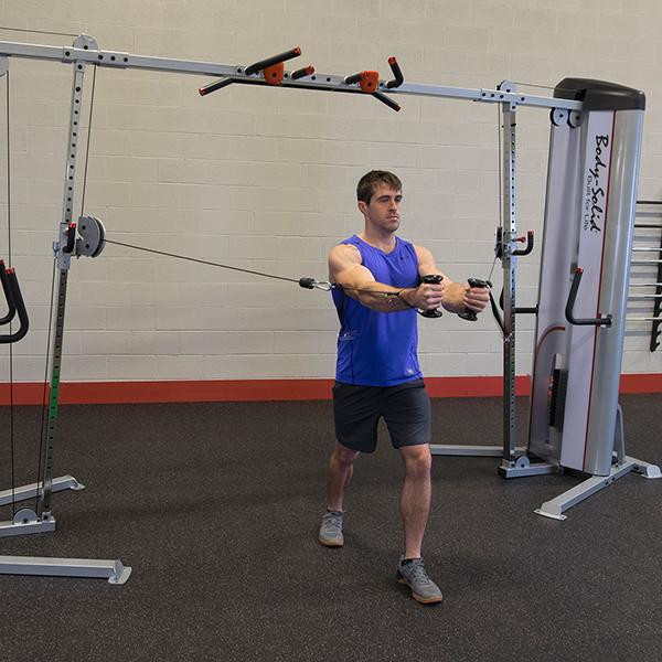 Body-Solid Selectorized Cable Crossover (S2CCO) - Chest Cable Fly Exercise