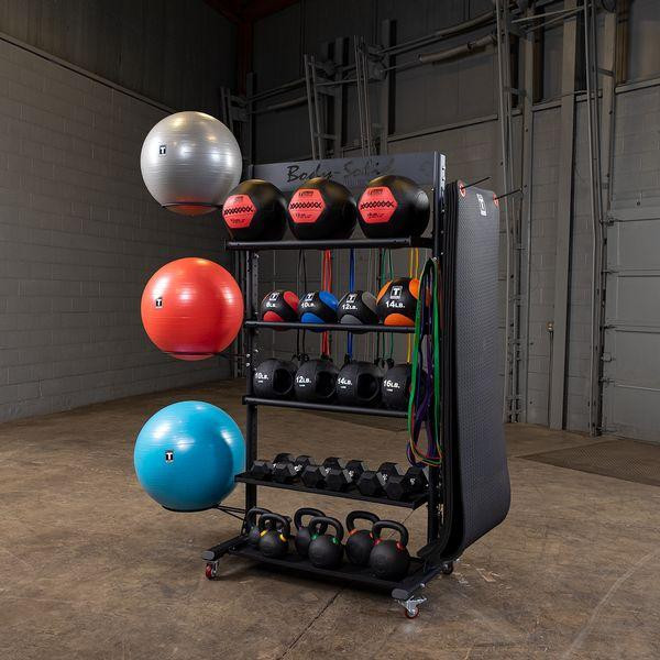 Body-Solid Fitness Storage Tower with Optional Balls and Accessories