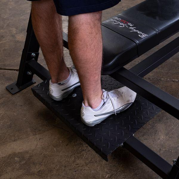 Body-Solid (SOFB250) Olympic Bench Press - Spotter Platform Close Up