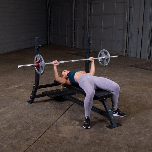 Body-Solid (SOFB250) Olympic Bench Press - Woman Training w/ Optional Weights