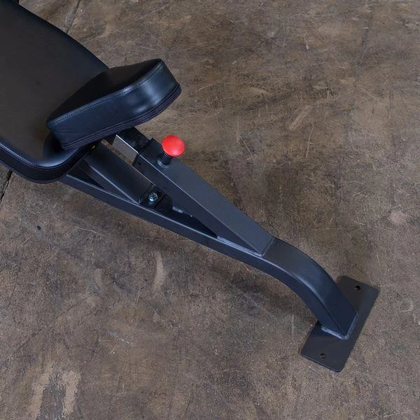 Body-Solid Incline Exercise Bench Showing Seat Pad Adjustment