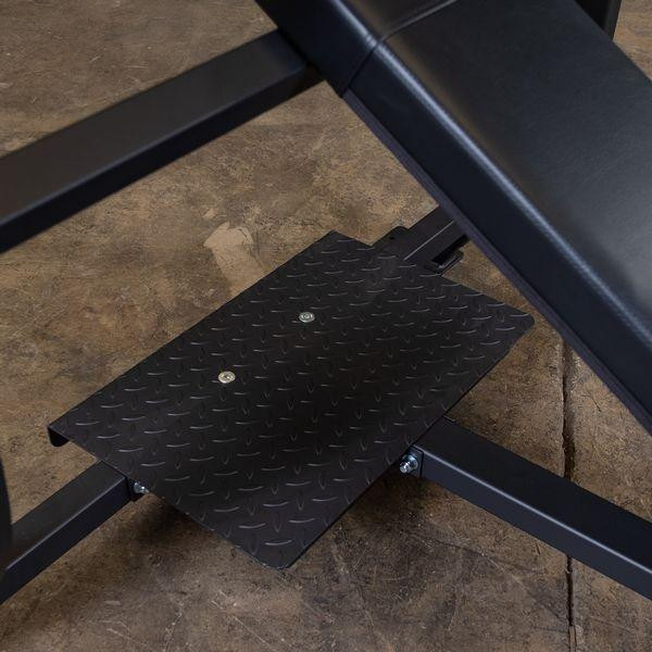 Body-Solid Incline Pressing Station Showing Rear Spotter Platform