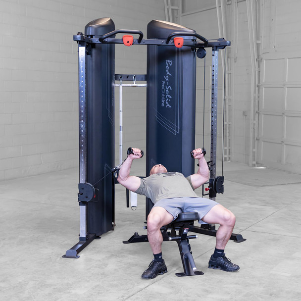 Body-Solid (S2FTX) Series II Functional Trainer - Chest Exercise w/ Optional Bench