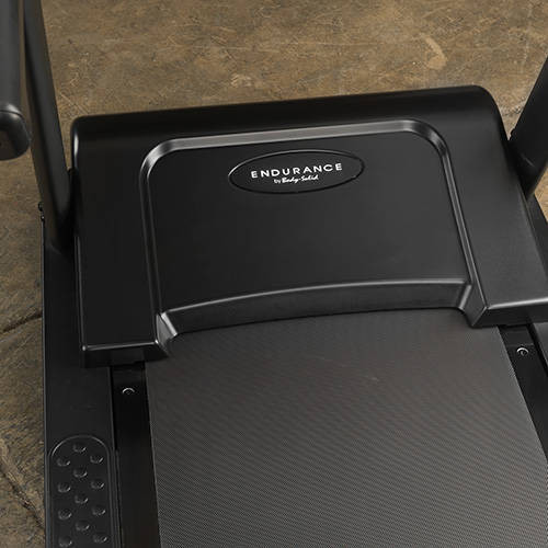 Body-Solid (T150) Endurance Treadmill - Protective Motor Shroud Close View