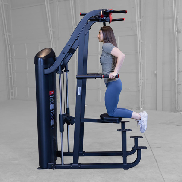 Body-Solid (S2ACDX) Series II Chin Dip Assist - Assisted Dip Exercise Side View