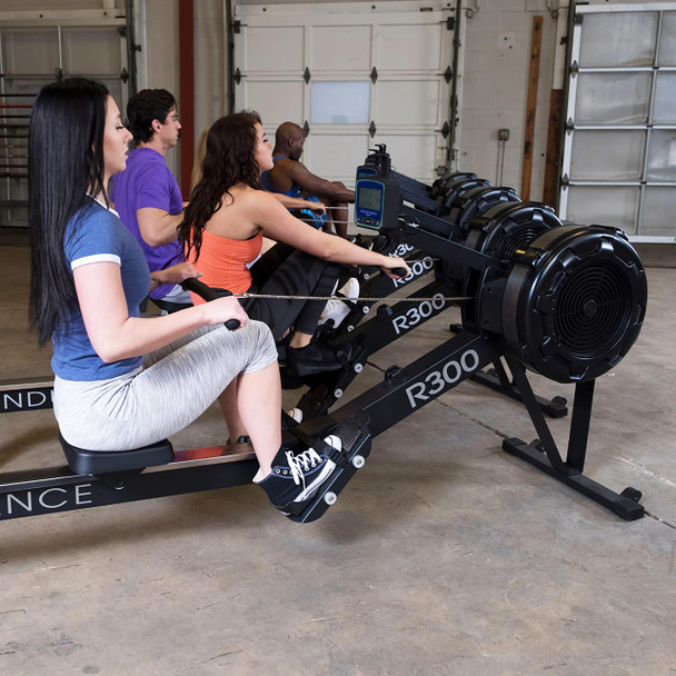 Body-Solid (R300) Endurance Rowing Machine - People Training in Class Setting