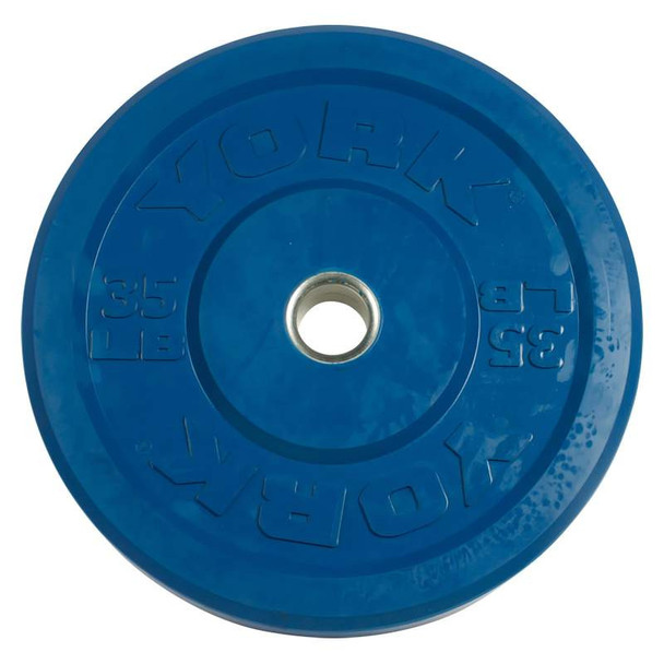 York 35 lb Colored Rubber Bumper Plate