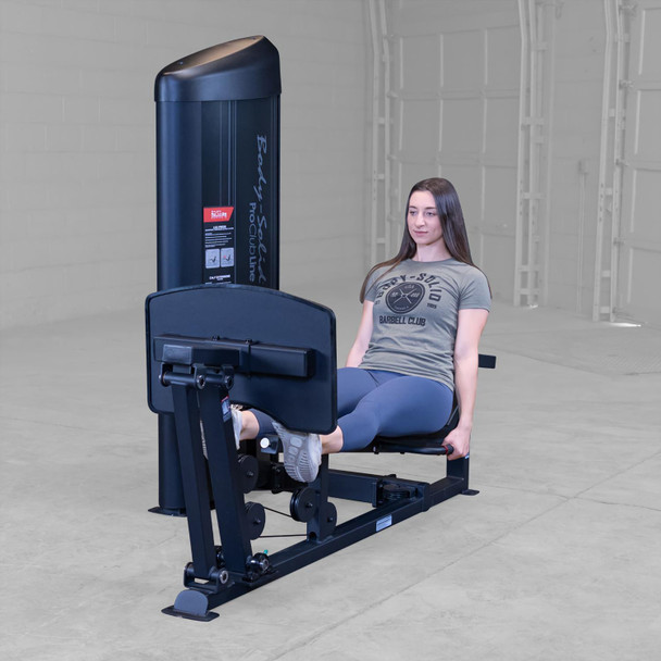 Body-Solid (S2LPCX) Series II Seated Leg Press - Calf Exercise Front Angled View