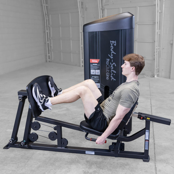 Body-Solid Guided Leg Press Machine During Lower-Body Workout