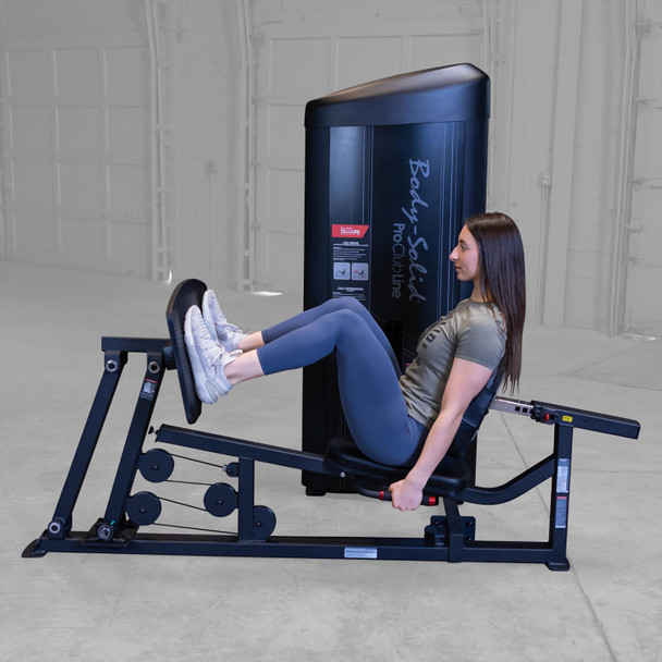 Body-Solid (S2LPCX) Series II Seated Leg Press - Starting Position Side View