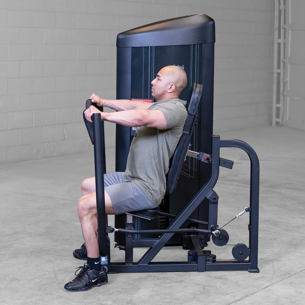 Body-Solid Upper-Body Press Machine During Seated Exercise