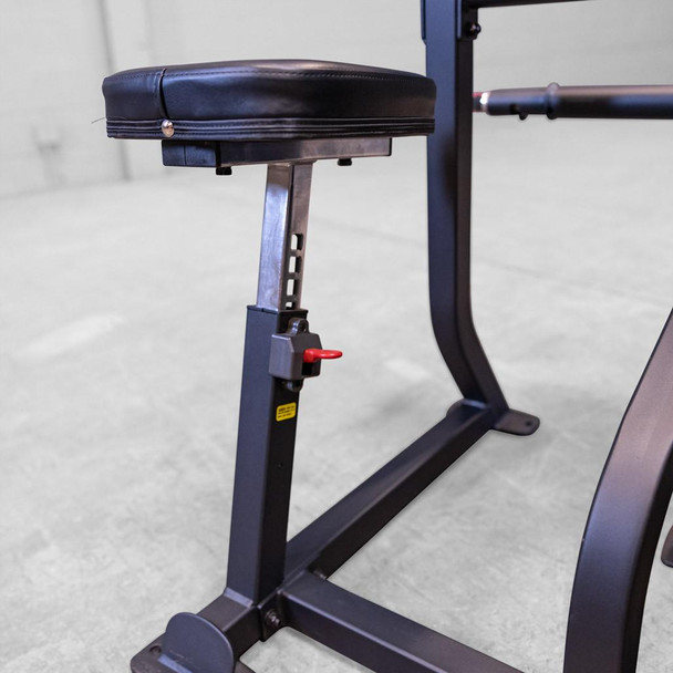 Body-Solid Arm Training Machine Showing Seat Pad