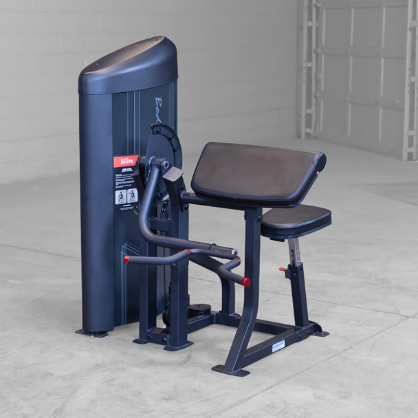 Body-Solid Seated Biceps Trainer with Guided Curl Motion