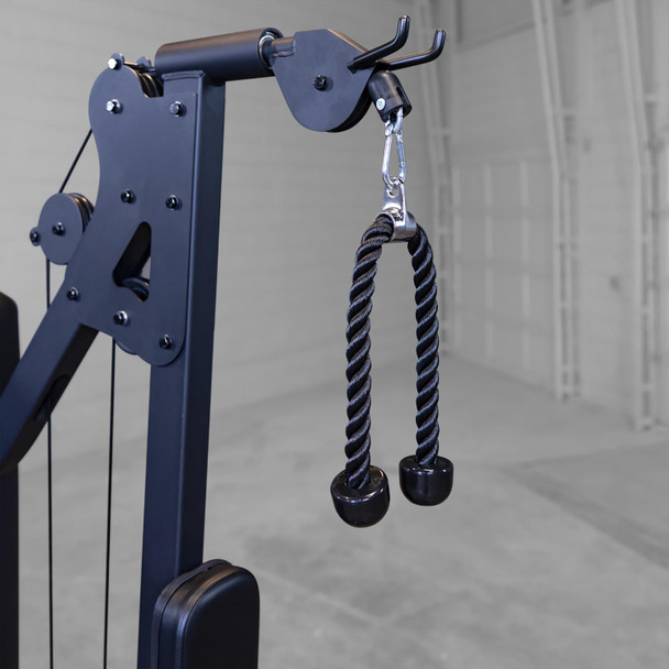 Body-Solid (S2BTPX) Bicep/Tricep Machine - High Pulley Close View w/ Tricep Rope