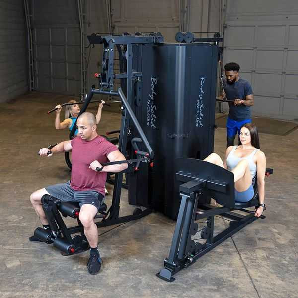 Body-Solid Commercial Fitness System During Four-User Workout