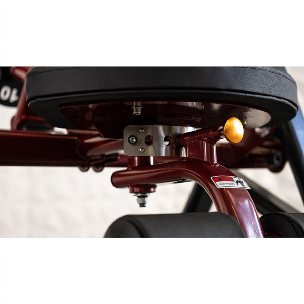 Muscle-D (LAC) Leverage Ab Machine - Seat Adjustment Close View