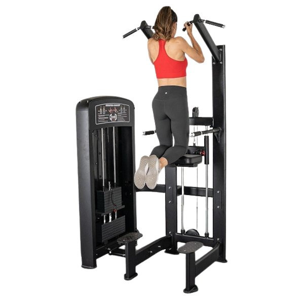 Muscle-D Elite Assisted Chin Dip Machine - Chin-Up Assist w/ Narrow Grip Option