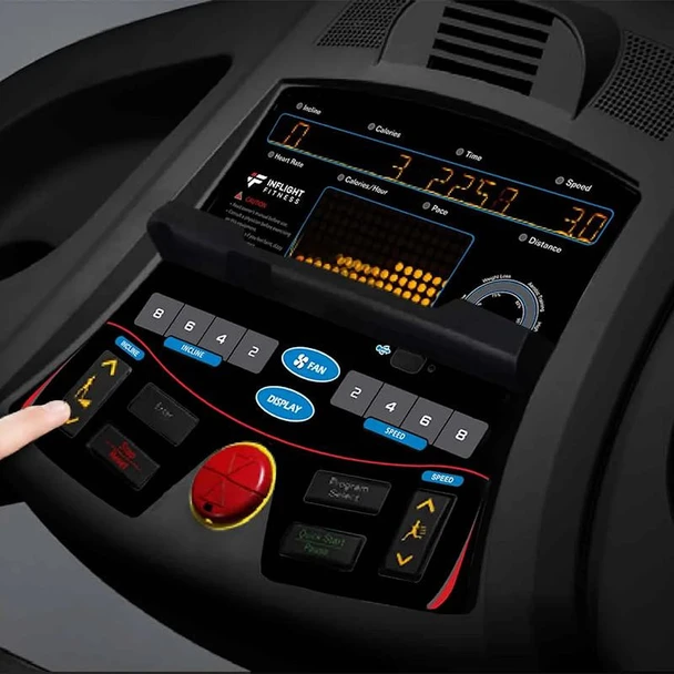 Inflight Fitness Cardio Running Machine with LED Workout Display