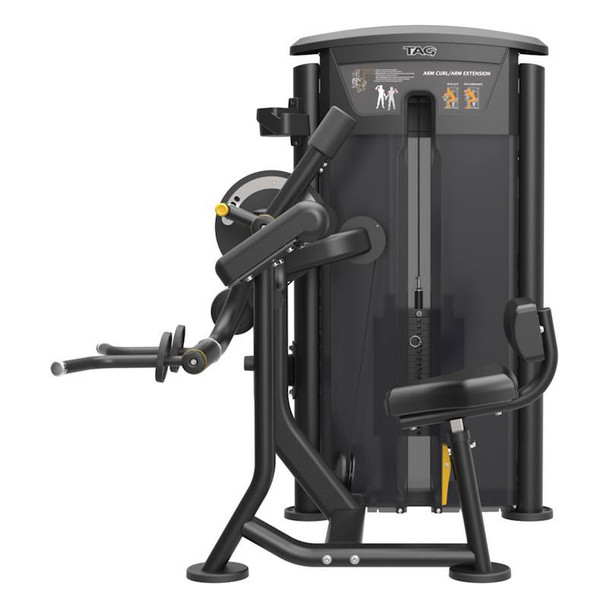 TAG Fitness Elite Bicep/Tricep Machine - Side View