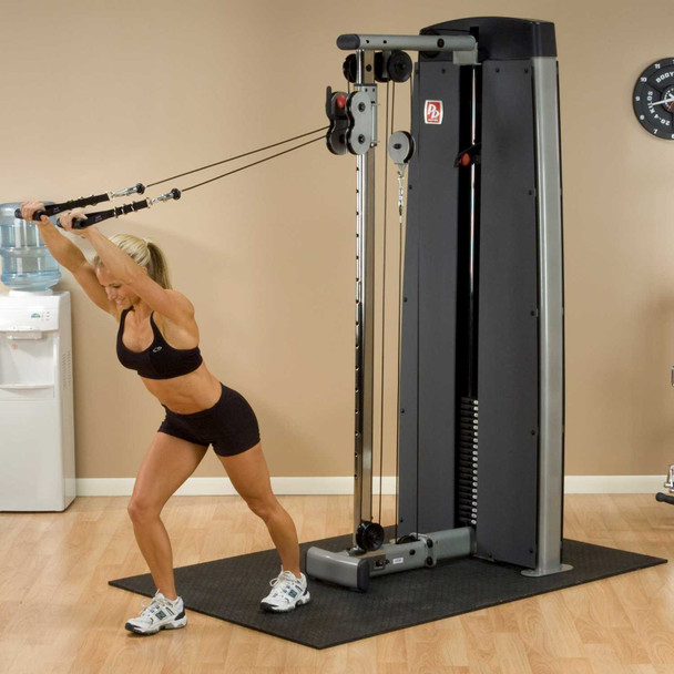 Body-Solid (DPCC-SF) Cable Column Machine - Overhead Tricep Exercise