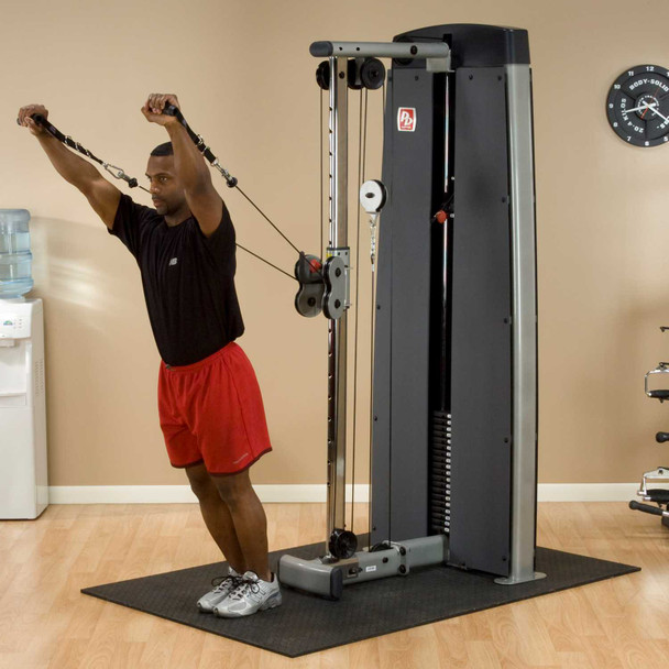 Body-Solid Shoulder Press Exercise from Dual-Handle Cable Machine