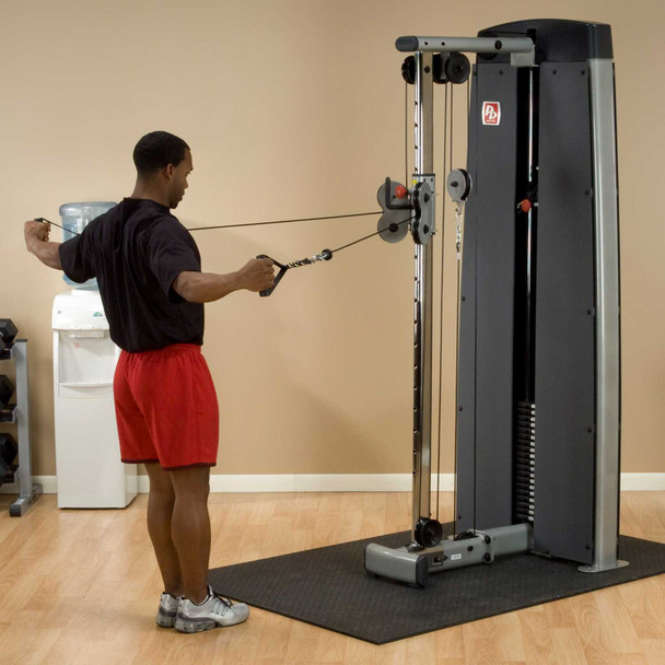 Body-Solid Rear Delt Cable Station During Shoulder Exercise