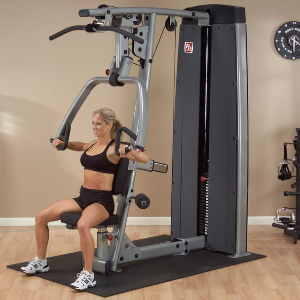 Body-Solid (DPLS-SF) Chest/Lat Machine - Chest Press Exercise